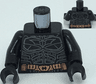 Torso Batman Logo with Body Armor Outline Detailed, Copper Belt Pattern / Black Arms / Black Hands