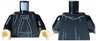 Torso SW Sith Robe with Dark Silver Neck Adornment, Belt Tied on Left Pattern (Palpatine) / Black Arms / Tan Hands