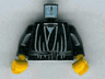 Torso SW Layered Robes over White Shirt, Waist Sash Pattern / Black Arms / Yellow Hands