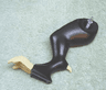 Dinosaur Leg Large (Rear) with Tan Claws Pattern - Right