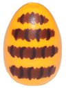 Egg with Small Pin Hole with Reddish Brown Stripes with Dark Brown Lines Pattern (Honey Bee Abdomen)