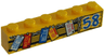 Brick 1 x 6 with '58' and Hanging License Plates Pattern