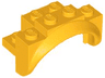 Vehicle, Mudguard 4 x 2 1/2 x 2 with Arch Round, Solid Studs, and Rounded Legs