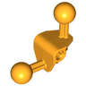 Bionicle Ball Joint 4 x 4 x 2 90 degrees with 2 Ball Joint and Axle Hole