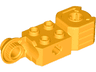 Technic, Brick Modified 2 x 2 with Axle Hole, Rotation Joint Ball Half Vertical, and Fist