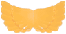 Minifigure Wings Feathered Extended with Stud Holder
