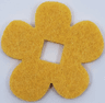 Felt Fabric 5 1/2 x 5 1/2 Flower Thick with Square Hole