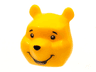 Minifigure, Head, Modified Bear with Black Eyebrows, Eyes, Nose and Mouth Smile, Light Nougat Tongue, Orange Chin Dimple Pattern