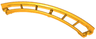 Train, Track Roller Coaster Curve, 90 degrees, 3 Bricks Elevation