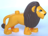 Duplo Lion Adult Male with Eyes Squared Pattern