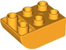 Duplo, Brick 2 x 3 Slope Curved Inverted