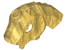 Horse Battle Helmet, Stud on Top and 4 Neck Plates (Unicorn)