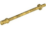 Bar   8L with Stop Rings and Pin (Technic, Figure Accessory Ski Pole) - Flat End