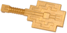 Minifigure, Utensil Musical Instrument, Lute Pixelated (Minecraft)