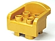Duplo, Furniture Chair with 4 Studs, Curved Back and Feet