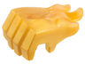 Hand Gorilla Fist with Marbled Trans-Orange Flames Pattern (fits Minifigure Hand)