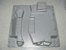Duplo, Baseplate Raised 12 x 12 with 4 Studs in Each Corner and Ridge