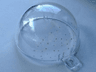 Cylinder Hemisphere Bauble Half with White Dots Pattern