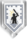 Tile, Modified 2 x 3 Pentagonal with Nexo Power Shield Pattern - Battle Cry
