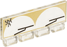 Windscreen 1 x 4 x 1 1/3 with Bottom Hinge with Wipers Pattern