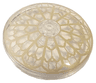 Dish 4 x 4 Inverted (Radar) with Open Stud with Tan Rose Window Pattern