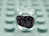 Minifigure, Head without Face with Purple Brain Pattern