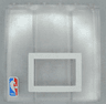 Brick 1 x 6 x 5 with Basketball Backboard with White Rectangle and NBA Logo Pattern