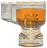 Minifigure, Utensil Stein / Cup with Molded Trans-Orange Drink Pattern