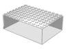 Container, Box 8 x 11 x 3 Top (Clear)