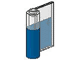 Door 1 x 3 x 3 Right with Vertical Handle with Blue Bottom Pattern