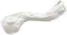 Appendage Smoke with Bar Handle and Hole for Pin, Marbled White Pattern