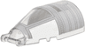 Windscreen 6 x 4 x 2 Round with Bar Handle with Light Bluish Gray Panel, Dark Bluish Gray Circles and Lines Pattern