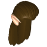 Minifigure, Hair Long Straight with Light Nougat Elf Ears Pattern