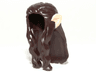 Minifigure, Hair Long Wavy with Braid and Light Nougat Elf Ears Pattern