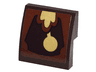 Slope, Curved 2 x 2 x 2/3 with Clock Pendulum Pattern (Sticker) - Set 41067