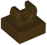 Tile, Modified 1 x 1 with Open O Clip