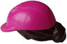 Mini Doll, Hair Combo, Hair with Hat, Bun and Side Bangs, Hole on Top with Molded Magenta Horse Riding Helmet Pattern