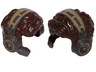 Minifigure, Hair Male Tousled with Pearl Dark Gray and Dark Tan Headset with Microphone Pattern