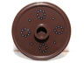 Minifigure, Shield Circular / Round Rimmed Face with Stud with Silver Dots Pattern