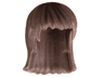 Mini Doll, Hair Friends Long Straight, Hole on Top and Left