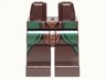 Hips and Legs with Dark Green Elven Robe Pattern