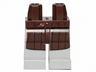 Hips and Light Bluish Gray Legs with 3 Silver Dots, Dark Brown Coat with Holster Pattern