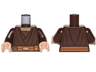 Torso SW Layered Shirt, Dark Orange Belt Pattern (Saesee Tiin) / Dark Brown Arms / Light Nougat Hands
