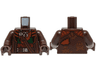 Torso Coat with Reddish Brown Lapels, Belt with Silver Buckle, Necklace, Dark Green Shirt, Dark Red Sash Pattern / Dark Brown Arms / Dark Brown Hands