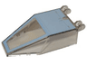 Windscreen 7 x 4 x 1 2/3 with Locking Dual 2 Fingers with Sand Blue SW Y-wing Pattern