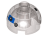 Brick, Round 2 x 2 Dome Top with Blue Pattern (Imperial Astromech)