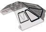 Windscreen 6 x 6 x 2 Canopy with Five Windows and Two Hatches Pattern