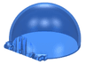 Windscreen 6 x 6 x 3 Canopy Dome Half Sphere with Hinge