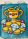 Duplo, Brick 1 x 2 x 2 with Goblet, Jewelry and Gold Coins Pattern