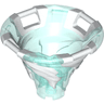 Tornado of Spinjitzu with Bar Handles on Top Edge with Molded White Spiral Pattern